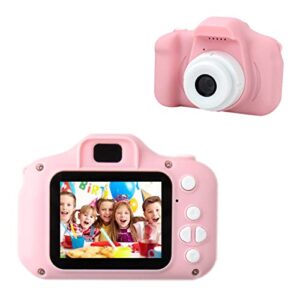 kids’ digital camera, children’s toy camera with 1080p screen, built-in 650mah rechargeable lithium battery, support photo and video recording, 2 inches ips screen with 32gb sd card us shipping