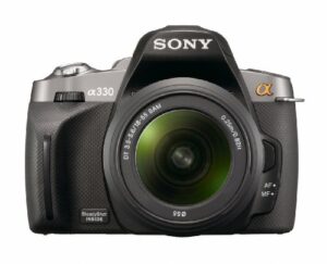 sony alpha a330l 10.2 mp digital slr camera with super steadyshot inside image stabilization and 18-55mm lens