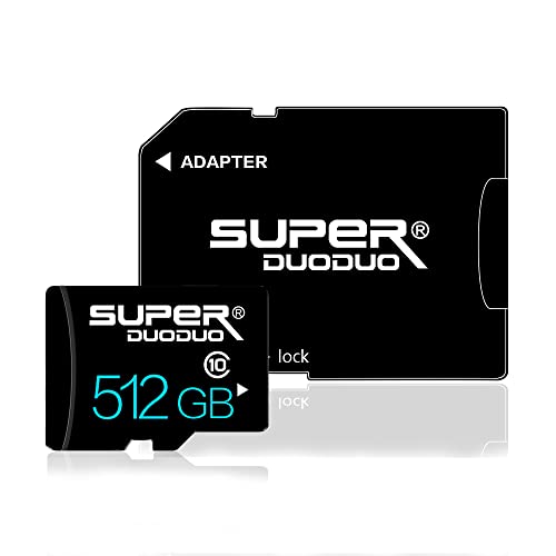 512GB Micro SD Card Class 10 Memory Card Fast Speed TF Card for Android Smartphone,Digital Camera,Tablet,Surveillance and Drone