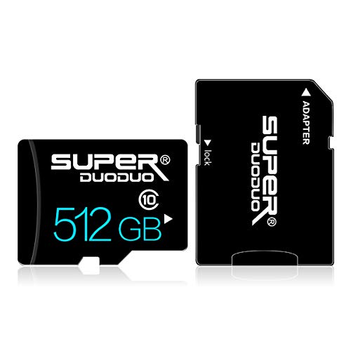 512GB Micro SD Card Class 10 Memory Card Fast Speed TF Card for Android Smartphone,Digital Camera,Tablet,Surveillance and Drone