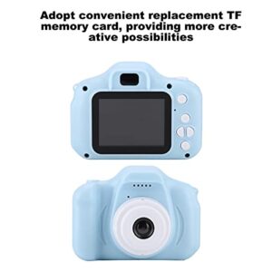 Mini Portable Camera Kid Camera, 1080P HD 2.0 IPS Kids Digital Camera, Support 32G Memory Card, 800W Pixels, 1000mAh Battery, a Gift for Children (Blue)