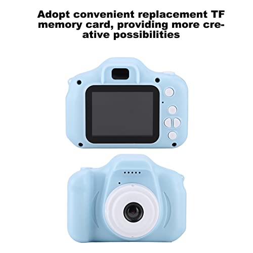 Mini Portable Camera Kid Camera, 1080P HD 2.0 IPS Kids Digital Camera, Support 32G Memory Card, 800W Pixels, 1000mAh Battery, a Gift for Children (Blue)