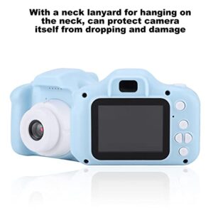 Mini Portable Camera Kid Camera, 1080P HD 2.0 IPS Kids Digital Camera, Support 32G Memory Card, 800W Pixels, 1000mAh Battery, a Gift for Children (Blue)