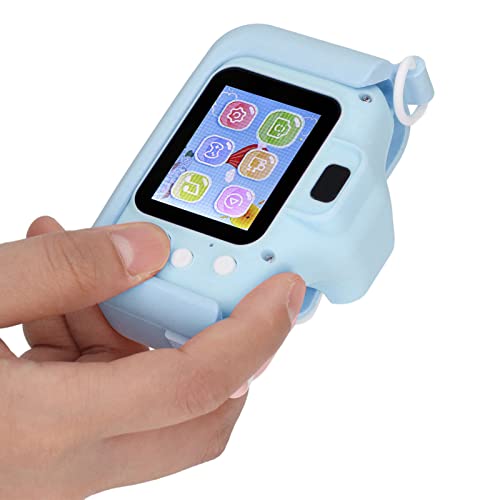 Kids Camera, Auto Focus 2000W Pixels Silicone TF Card Children Camera for Christmas(Blue)