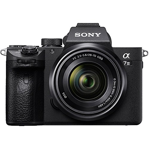 Sony a7III Full Frame Mirrorless Interchangeable Lens Camera with 28-70mm Lens + 64GB Memory & Flash a7III Accessory Bundle