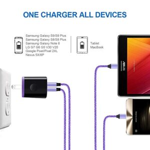 Type C Wall Charger Block Plug Car Charger Adapter+Fast Charging USB C Cable for Samsung Galaxy S23 S22 S21 Note 20 Ultra S20 FE S10E S10 S9 A54 A34 A14 A04S A53 A13 A12 A10E A50 A51 A71 A20 A21 A52