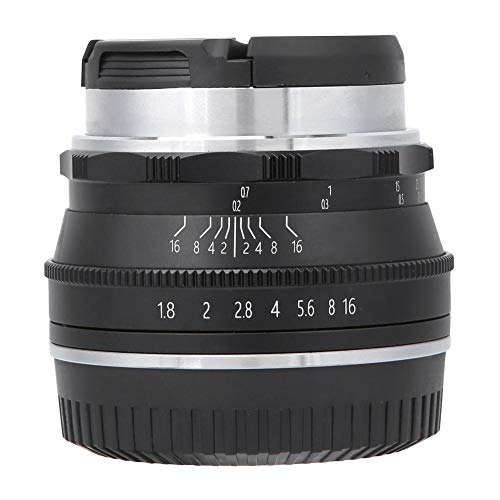 Camera Lens Portable Mirrorless Camera Lens 25mm F1.8 Multi-Layer Coating Mirrorless Camera Lens EF-M/EOSM Mount for Canon M2/M3/M5/M6/M10/M100/M50(Black)