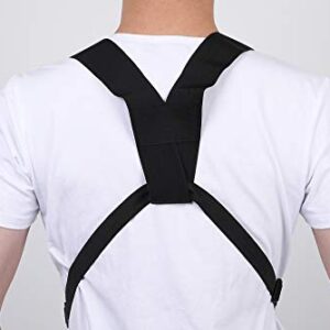 Radio Chest Harness Rig Holster Pack with Front Pouches and Zipper Bag for Universal Walkie Talkies