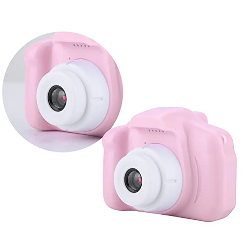 Mini Portable Kids Camera - 2.0 Inch IPS Color Screen - HD 1080P Childrens Digital Camera - with Photo/Video Function - Gift for Boys, Girls (Pink)