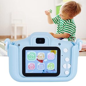 Children Camera, 40MP Cartoon Cat Photograph Camera 2.0in IPS Screen Kids Selfie Digital Camera with Puzzle Games Birthday Gifts (Blue)