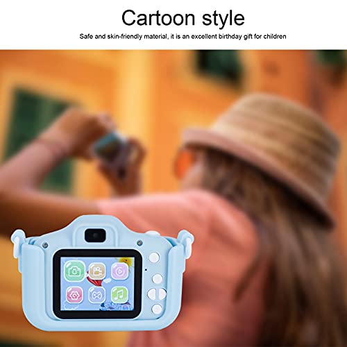 Children Camera, 40MP Cartoon Cat Photograph Camera 2.0in IPS Screen Kids Selfie Digital Camera with Puzzle Games Birthday Gifts (Blue)