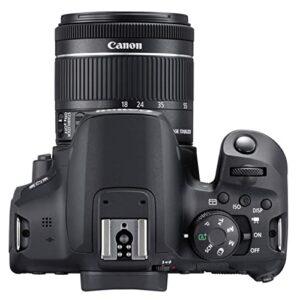 Canon EOS Rebel T8i DSLR Camera w/EF-S 18-55mm F/4-5.6 is STM Lens + EF 75-300mm f/4-5.6 III Lens + 2X 64GB Memory + Case + Filters + Tripod + More (35pc Bundle)