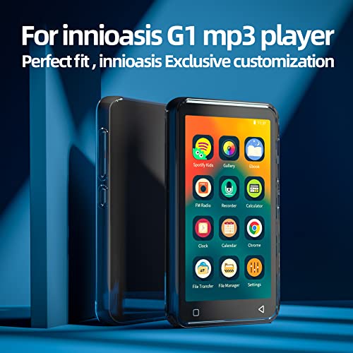 Innioasis G1 Mp3 Player Case, Clear Case for Mp3 Player Anti-Scratch Shock Absorption 4.0 inch Case Crystal Clear