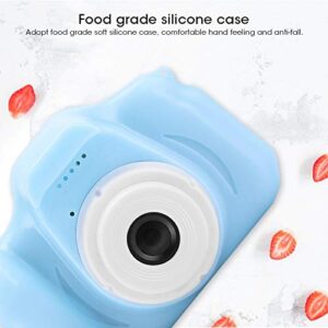 Kids Camera, Digital Selfie Camera Gifts Video Camera Cute for Girls Age 3-9(Blue)