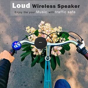 Inwa Bluetooth Bicycle Speakers with TF Card Mode, Waterproof Wireless Portable Traveling Bike Speaker, Built in Mic for Bicycle Riding, Showering, Hiking, Pool, Beach, Golfing(Black)