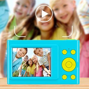 Digital Camera for Teens Kids - Mini 2.4 Inch 1200 W Color Children's Camera with Flash, Lighting, Taking Photos, Recording, Listening to Music(No Card)