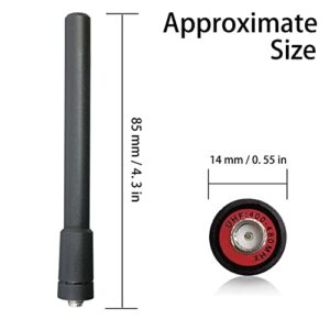 Walkie Talkie Short Antenna with SMA-Female, 3.4 inch Elastic Antenna for Two Way Radio UHF 400-480MHz, Compatible with Samcom FPCN30A/ FPCN10A (6pcs)