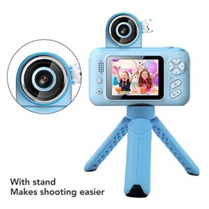 Kids Camera, 2.4Inch IPS HD Screen 180 Degree Front Back Flip Camera Design, Photo Video Game MP3 Function, Digital Camera for Kids Ages 3 to 9