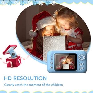 Kids Camera, 2.4Inch IPS HD Screen 180 Degree Front Back Flip Camera Design, Photo Video Game MP3 Function, Digital Camera for Kids Ages 3 to 9