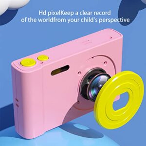 Kids Camera for Boys and Girls Digital Camera with Memory Card 16X Zoom Vlogging Camera 1080P Video Recorder with Multiple Unique Functions Great Birthday Electronic Toys for Children (Pink 16GB)