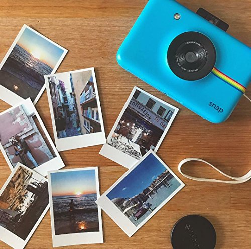 Zink Polaroid Snap Instant Digital Camera (Blue) with ZINK Zero Ink Printing Technology