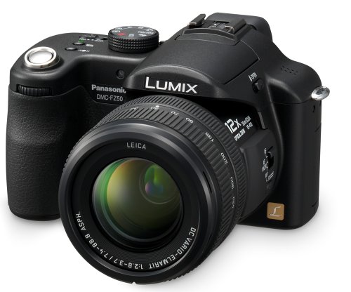 Panasonic DMC-FZ50 10.1MP Digital Camera with 12x Optical Image Stabilized Zoom (Black)