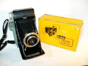 vintage kodak tourist folding camera