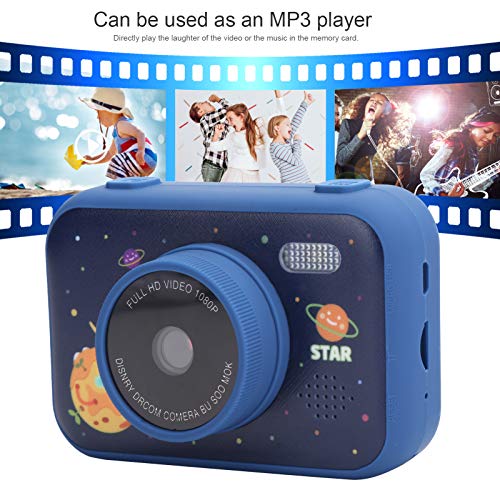 Vifemify Digital Kids Camera 3.5in HD Eye Protection Screen Player Photography Toy Birthday Gift for Children Cameras for Kids (Blue)