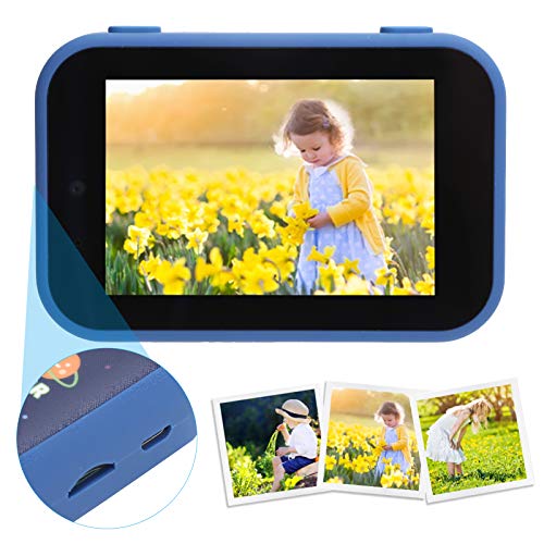 Vifemify Digital Kids Camera 3.5in HD Eye Protection Screen Player Photography Toy Birthday Gift for Children Cameras for Kids (Blue)