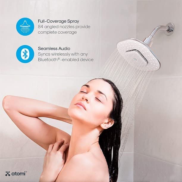 Atomi Removable Magnetic Bluetooth Speaker Showerhead