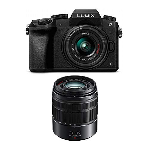 Panasonic LUMIX G7 Mirrorless Camera (Black) with Lens and Accessory Bundle