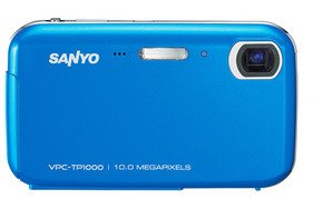 sanyo vpc-tp1000 blue 10mp digital camera with 3x optical zoom & 3 touchscreen lcd