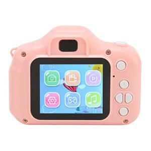 Oumefar Portable Camera, Pink Cute 400mAh Battery Multi Mode Filter Kids Digital Camera 1080P HD Video for Outdoor Digitalcamera