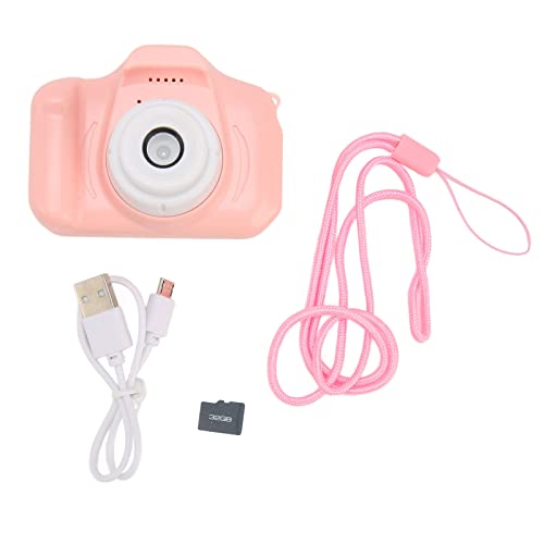 Oumefar Portable Camera, Pink Cute 400mAh Battery Multi Mode Filter Kids Digital Camera 1080P HD Video for Outdoor Digitalcamera