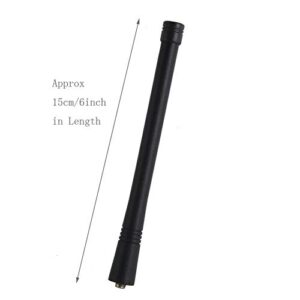 NAD6502AR Antenna Compatible for Motorola HT750 HT1250 CP200 CP200D CP040 CP140 CP150 CP160 CP180 CP185 EP450 PR400 P1225 PRO3150 PTX600 PTX700 PTX760 Two Way Radio 3 Pack VHF 146-174 Mhz