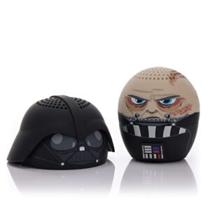 bitty boomers star wars darth vader with removable helmet bluetooth speaker, multicolor