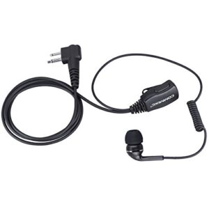 COMMIXC 2-Pack Walkie Talkie Earpiece, 2.5mm/3.5mm 2-Pin in-Ear Walkie Talkie Headset with PTT Mic, Compatible with Motorola Two-Way Radios