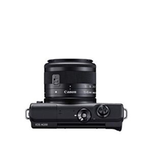 Canon EOS M200 EF-M 15-45mm is STM Kit (Black) (Renewed)