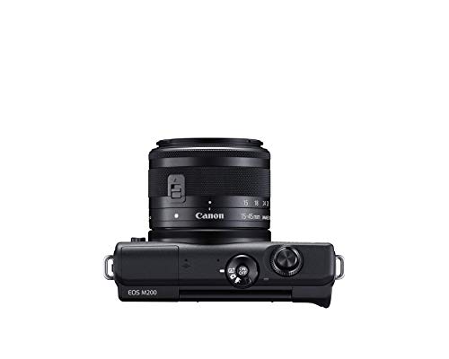 Canon EOS M200 EF-M 15-45mm is STM Kit (Black) (Renewed)