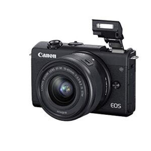 Canon EOS M200 EF-M 15-45mm is STM Kit (Black) (Renewed)