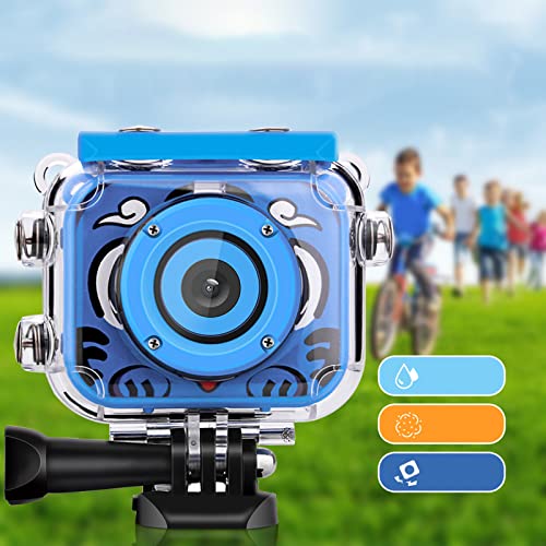 Rehomy Waterproof Camera for Outdoor Sports 1080P Toddler Digital Camera with 2GB Memory Card