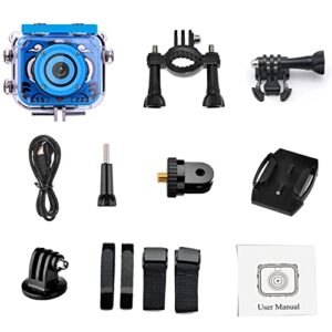 Rehomy Waterproof Camera for Outdoor Sports 1080P Toddler Digital Camera with 2GB Memory Card