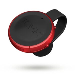 tokk smart wearable assistant hands-free bluetooth speaker phone, red