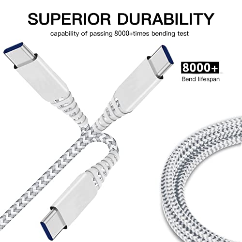 Long USB C to USB C Charger Cable 10ft 2Pack Charging Cord for Samsung Galaxy S22 S23 S20 S21 Plus Ultra FE 5G,Note 20/10,Note10,Note20,A52 A72 A53 5G,Google Pixel 6/6 Pro 4A 5,Fast Charge Power Wire