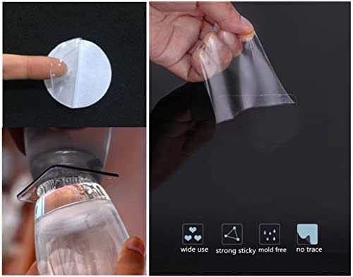 OYEAA 4 Double Sided Sticky Pads 3.15 Inches Round Adhesive Suction Tab Perfect for Mounting, Dashboard Toys, Windshield, GPS, Tiles, Wall Pictures