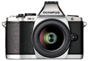 olympus om-d e-m5 16mp live mos mirrorless digital camera with 3.0-inch tilting oled touchscreen and 12-50mm lens (silver) (discontinued by manufacturer)