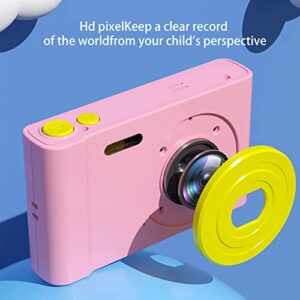 Digital Camera for Teens Kids - Mini 2.4 Inch 1200 W Color Children's Camera with Flash, Lighting, Taking Photos, Recording, Listening to Music(No Card)