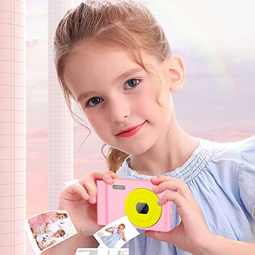 Digital Camera for Teens Kids - Mini 2.4 Inch 1200 W Color Children's Camera with Flash, Lighting, Taking Photos, Recording, Listening to Music(No Card)