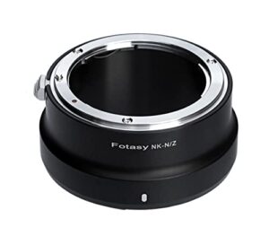 fotasy nikkor f mount lens to z mount adapter, ftz mount adapter, nikkor f z adapter, f to z adapter, compatible with nikon z mount mirrorless camera z 30 z 50 z 5 z 6 z 7 z 6ii z 7ii z fc z 9