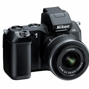 Nikon 1 V2 14.2 MP HD Digital Camera with 10-30mm & 30-110 VR 1 NIKKOR Lens (Black)